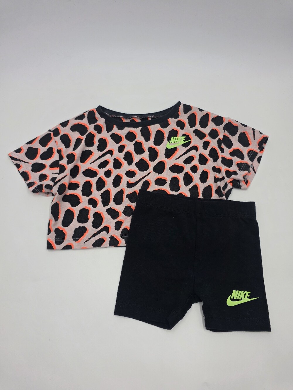 Nike baby girl boxy tee and shorts set size 18 months
